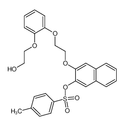 Toluene-4-sulfonic acid 3-{2-[2-(2-hydroxy-ethoxy)-phenoxy]-ethoxy}-naphthalen-2-yl ester_195731-55-6
