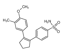 4-[2-(3-methyl-4-methoxyphenyl)cyclopenten-1-yl]benzenesulfonamide_195732-62-8