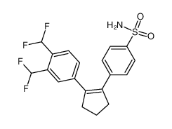 4-[2-[3,4-di(difluoromethyl)phenyl]cyclopenten-1-yl]benzenesulfonamide CAS:195732-73-1 manufacturer & supplier