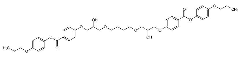 bis(4-propoxyphenyl) 4,4'-(((butane-1,4-diylbis(oxy))bis(2-hydroxypropane-3,1-diyl))bis(oxy))dibenzoate_195735-48-9