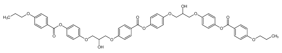 Benzoic acid,4-[2-hydroxy-3-[4-[(4-propoxybenzoyl)oxy]phenoxy]propoxy]-,4-[2-hydroxy-3-[4-[(4-propoxybenzoyl)oxy]phenoxy]propoxy]phenyl ester_195735-49-0