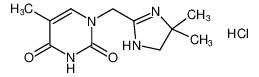 1-((4,4-dimethyl-4,5-dihydro-1H-imidazol-2-yl)methyl)-5-methylpyrimidine-2,4(1H,3H)-dione hydrochloride_195819-61-5