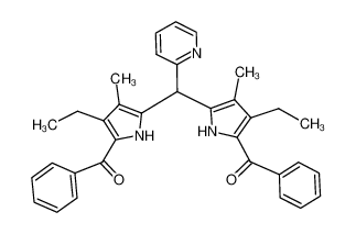 2-pyridyl-3,3'-dimethyl-4,4'-diethyl-5,5'-dibenzoyl-2,2'-dipyrrolylmethane_195819-95-5