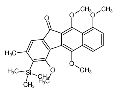 4,5,9,10-Tetramethoxy-2-methyl-3-trimethylsilanyl-benzo[b]fluoren-11-one_195821-96-6