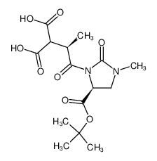 2-[(R)-2-((S)-5-tert-Butoxycarbonyl-3-methyl-2-oxo-imidazolidin-1-yl)-1-methyl-2-oxo-ethyl]-malonic acid_195828-92-3