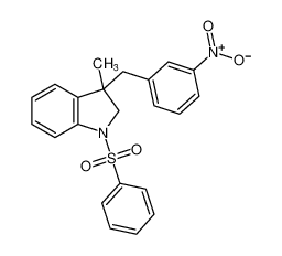 3-methyl-3-(3-nitrobenzyl)-1-(phenylsulfonyl)indoline_195830-09-2