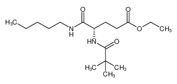 ethyl (S)-5-oxo-5-(pentylamino)-4-pivalamidopentanoate_195869-41-1