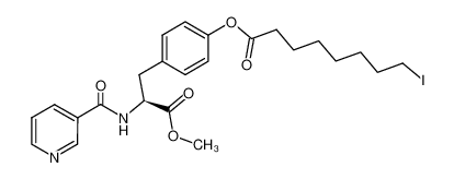 8-Iodo-octanoic acid 4-{(S)-2-methoxycarbonyl-2-[(pyridine-3-carbonyl)-amino]-ethyl}-phenyl ester_195872-43-6