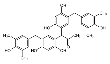1,1-bis(2,4-dihydroxy-5-(4-hydroxy-3,5-dimethylbenzyl)phenyl)propan-2-one_195882-10-1