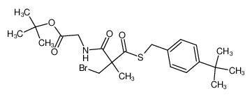 [3-Bromo-2-(4-tert-butyl-benzylsulfanylcarbonyl)-2-methyl-propionylamino]-acetic acid tert-butyl ester_195883-27-3