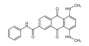 5,8-Bis-methylamino-9,10-dioxo-9,10-dihydro-anthracene-2-carboxylic acid phenylamide_19591-32-3
