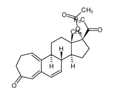 17-Acetoxy-A-homo-19-nor-Δ1,10.4a.6-prgnatriendion-(4.20)_19592-30-4