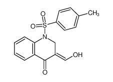 3-[1-Hydroxy-meth-(E)-ylidene]-1-(toluene-4-sulfonyl)-2,3-dihydro-1H-quinolin-4-one_19596-46-4