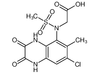 N-(7-chloro-6-methyl-2,3-dioxo-1,2,3,4-tetrahydroquinoxalin-5-yl)-N-(methylsulfonyl)glycine_195965-94-7
