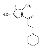 2,5-Dimethylpyrrol-3-yl-2-piperidinoethylketon_19597-22-9