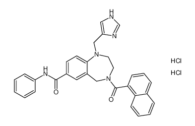 4-(1-naphthoyl)-1-((1H-imidazol-4-yl)methyl)-N-phenyl-2,3,4,5-tetrahydro-1H-benzo[e][1,4]diazepine-7-carboxamide dihydrochloride_195978-18-8