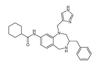 N-(1-((1H-imidazol-4-yl)methyl)-3-benzyl-2,3,4,5-tetrahydro-1H-benzo[e][1,4]diazepin-8-yl)cyclohexanecarboxamide_195984-85-1