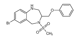 7-bromo-4-(methylsulfonyl)-3-(phenoxymethyl)-2,3,4,5-tetrahydro-1H-benzo[e][1,4]diazepine_195985-62-7