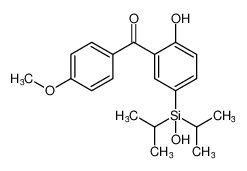(2-hydroxy-5-(hydroxydiisopropylsilyl)phenyl)(4-methoxyphenyl)methanone_195986-20-0