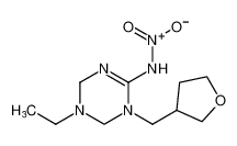 N-(5-ethyl-1-((tetrahydrofuran-3-yl)methyl)-1,4,5,6-tetrahydro-1,3,5-triazin-2-yl)nitramide_195986-40-4