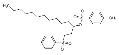 Toluene-4-sulfonic acid (R)-1-(2-benzenesulfonyl-ethyl)-dodecyl ester_195988-93-3