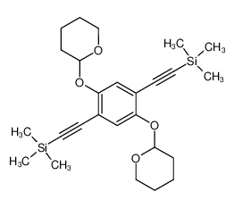 2-[2,5-di(2-trimethylsilyl-1-ethynyl)-4-(tetrahydro-2H-2-pyranyloxy)phenoxy]tetrahydro-2H-pyran_195990-18-2