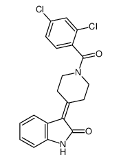 3-(1-(2,4-dichlorobenzoyl)piperidin-4-ylidene)indolin-2-one_196083-54-2
