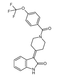 3-(1-(4-(trifluoromethoxy)benzoyl)piperidin-4-ylidene)indolin-2-one_196083-83-7
