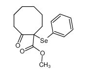 2-Oxo-1-phenylselanyl-cyclooctanecarboxylic acid methyl ester_196093-62-6