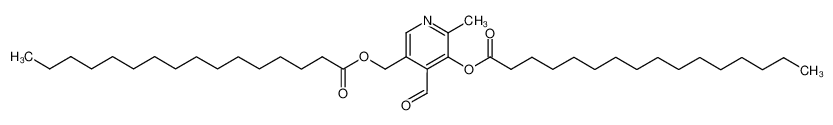3-hexadecanoyloxy-5-hexadecanoyloxymethyl-2-methyl-pyridine-4-carbaldehyde_1961-81-5