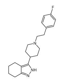 2H-Indazole,3-[1-[2-(4-fluorophenyl)ethyl]-4-piperidinyl]-4,5,6,7-tetrahydro-_196100-67-1