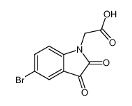 (5-bromo-2,3-dioxo-2,3-dihydro-indol-1-yl)-acetic acid_19612-65-8