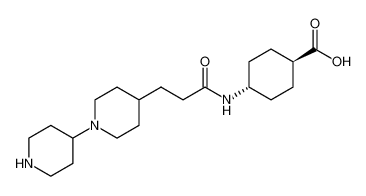 (1r,4r)-4-(3-([1,4'-bipiperidin]-4-yl)propanamido)cyclohexane-1-carboxylic acid_196191-91-0
