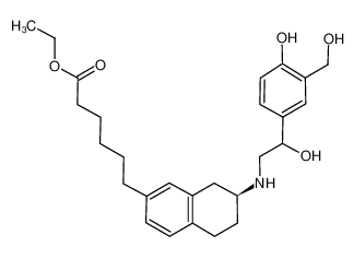 Ethyl 6-[(2S)-2-[[(2RS)-2-hydroxy-2-(4-hydroxy-3-hydroxymethylphenyl)ethyl]amino]-1,2,3,4-tetrahydronaphthalen-7-yl]hexanoate_196195-20-7