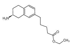 ethyl (S)-5-(2-amino-1,2,3,4-tetrahydronaphthalen-7-yl)valerate_196195-27-4