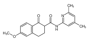 N-(4,6-dimethylpyridin-2-yl)-6-methoxy-1-oxo-1,2,3,4-tetrahydronaphthalene-2-carboxamide_196196-24-4