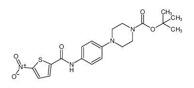 tert-butyl 4-(4-(5-nitrothiophene-2-carboxamido)phenyl)piperazine-1-carboxylate_196204-12-3