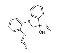 1-(2-Isothiocyanato-phenylsulfanyl)-2-phenyl-but-3-en-2-ol_196204-46-3