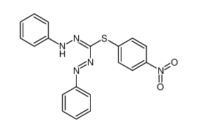 1.5-Diphenyl-3-(p-nitro-phenylthio)-formazan_19627-65-7