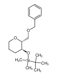 ((2R,3S)-2-Benzyloxymethyl-tetrahydro-pyran-3-yloxy)-tert-butyl-dimethyl-silane_196309-43-0