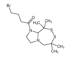 4-bromo-1-(6,6,9,9-tetramethylhexahydro-1H-imidazo[2,1-d][1,2,5]dithiazepin-1-yl)butan-1-one_196311-75-8
