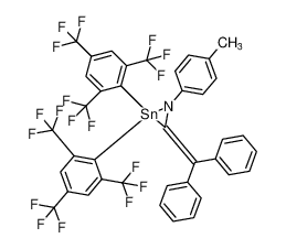 1,2-Azastanniridine,3-(diphenylmethylene)-1-(4-methylphenyl)-2,2-bis[2,4,6-tris(trifluoromethyl)phenyl]-_196409-22-0