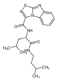 (S)-N-(1-(isopentylamino)-4-methyl-1-oxopentan-2-yl)benzo[4,5]imidazo[1,2-d][1,2,4]thiadiazole-3-carboxamide_196412-13-2