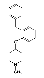 4-(2-benzylphenoxy)-1-methylpiperidine_19642-70-7