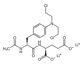lithium ((S)-2-acetamido-3-(4-(bis(2-chloroethyl)amino)phenyl)propanoyl)-L-glutamate_196489-34-6