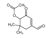 Acetic acid 4-formyl-6,6-dimethyl-2-oxo-cyclohex-3-enyl ester_196489-89-1