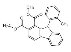 dimethyl 9-(2-methylphenyl)carbazole-1,2-dicarboxylate_196496-27-2