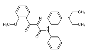 N-Phenyl-α-(p-diethylamino-phenylimino)-o-methoxybenzoylessigsaeureamid_19650-49-8