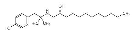 (R)-4-(2-((2-hydroxydodecyl)amino)-2-methylpropyl)phenol_196517-00-7
