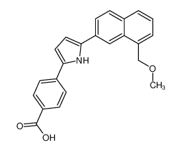4-(5-(8-(methoxymethyl)naphthalen-2-yl)-1H-pyrrol-2-yl)benzoic acid_196518-09-9